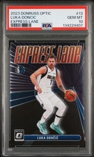 2023 PANINI DONRUSS OPTIC EXPRESS LANE #13 LUKA DONCIC PSA 10