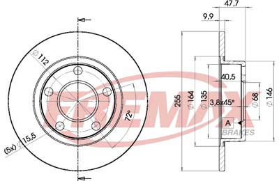 Remax BD-4062 Brake Disc for Audi