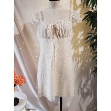 Cider NWT Milkmaid Babydoll Sheer Overlay Mini Dress Sz XL Coquette Angel Fairy