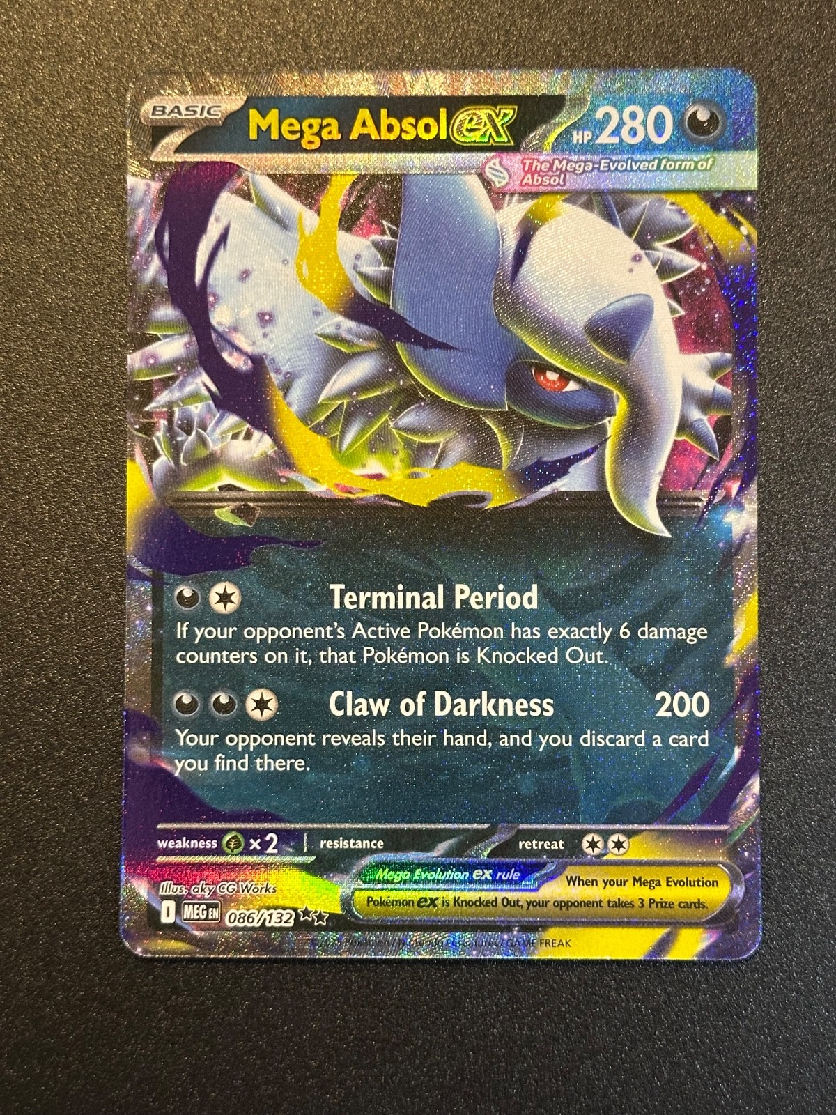 Mega Absol Ex 86/132 Double Rare Pokemon Mega Evolution NM