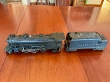 Lionel O Prewar 1666 Locomotive & 2466wx Tender. Tested, works