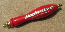 Budweiser Beer Classic Draught Tap Handle Bar Pub Very Good Cond Bud 11-3/4"