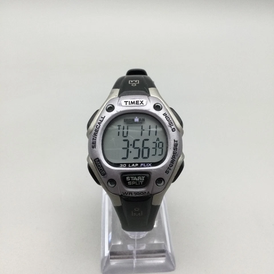 Timex Ironman Triathlon Watch Women 35mm 30 Lap Indiglo Day Date New Battery a1 - image 2 of 4