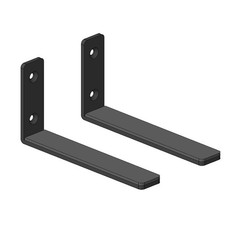 Long Soundbar Speaker Wall Mount Bracket Audio L-shaped Metal Bracket Holders