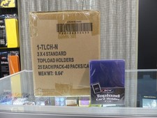 Full Case 1000 BCW 3x4 Toploaders Hard Sleeves Standard Sized Cards Top Loaders
