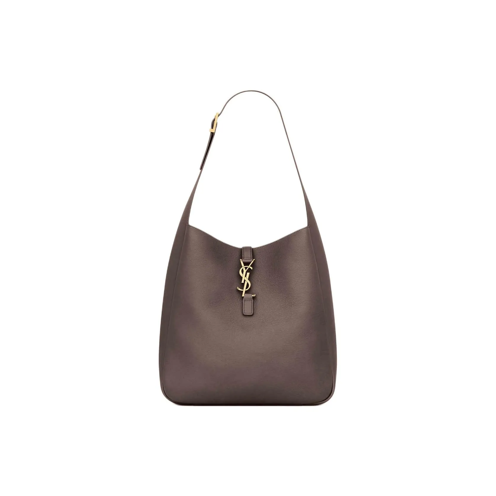 SAINT LAURENT 5A7 Leather Shoulder Bag Large Women's Brown 11.8*5.1*12.2 in