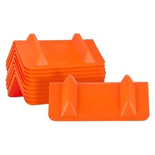 10 PCS 12 Inch Flatbed Edge Corner Protectors Winch Ratchet Strap Orange