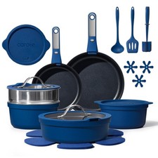CAROTE 22pcs Pots and Pans Set Non Stick, Nonstick 22pcs, Symphony Blue