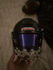 Riddell Speed Flex Football Helmet Adult Medium, Black, Black Face Mask