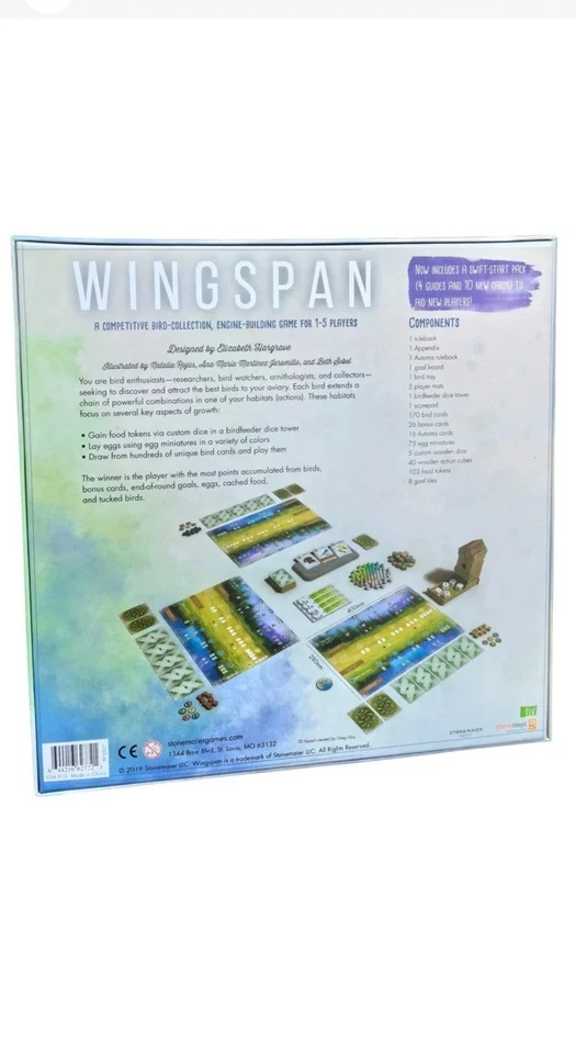 Stonemaier Games Wingspan Board Game /Wingspan Board Game Uk Stocks - Image 2 of 4
