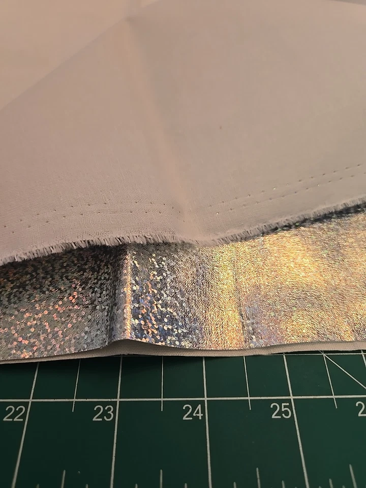 FAT QUARTER BUNDLE  Mermaid Scales 5 Set New Craft Iridescent Blue Fabric Custom - Image 3 of 4