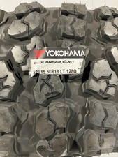 4 New Lt 38 15.50 18 Lrd 8 Ply Yokohama Geolandar X-mt Mud Off Road Tires