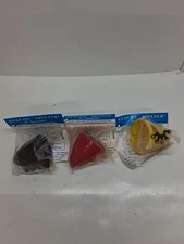 Carl Goldberg 3 Inch Snap On Spinners Lot Of 3 Black Red Yellow