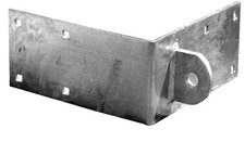 10" L x 5" H x 3/16" T Galvanized Steel Male Outside Corner Bracket w 1/2" Tab