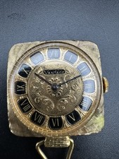 Vintage Vantage Mechanical Ladies Pendant Watch With Ornate Dial - Running