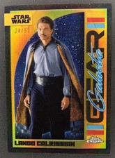 Lando Calrissian 2024 Topps Chrome Galactic Gear Orange /25 GG-1 Star Wars