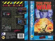 Third World War (Sega CD, 1994) complete, disc, manuel case. tested works