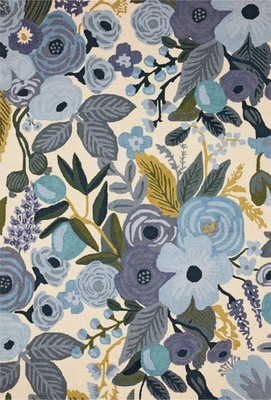 Floral Loop rug | Wool Area Rug | Bedroom - Living Room Rug | Designer Rugs