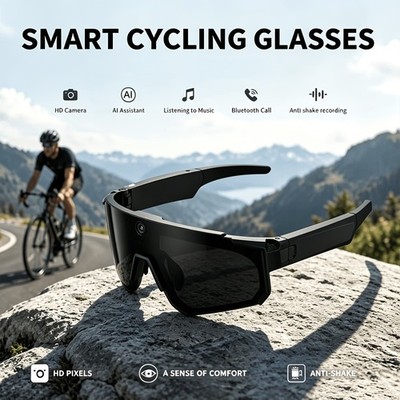 AI Smart Glasses with 8MP HD Camera, Ideal for Travel And Outdoor Sports