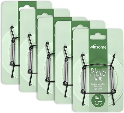 Unsichtbare Teller Aufhänger für Wand Schale Display Halter Hängedrähte 5er Pack