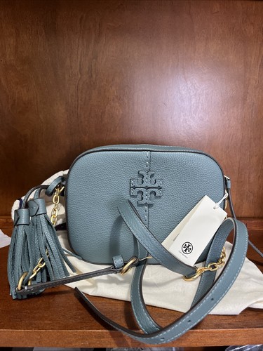Tory Burch McGraw Camera Small Crossbody Leather Bag