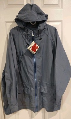 ShedRain Pouchables Parka Blue XXL Hooded Rain Jacket Coat Nylon