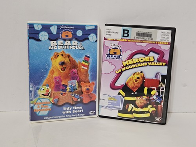 #ad Bear in the Big Blue House Heroes of Woodland Valley And Tidy Time 2 DVD Lot $39.95