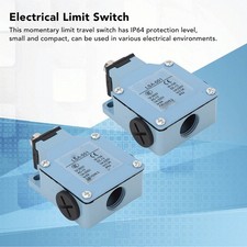 ­2PCS Momentary Limit Switch Self Reset Plunger Electrical Travel Switch For CNC
