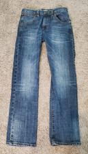 Wrangler Retro Girls Jeans 14R Slim Straight Blue Denim