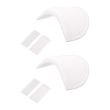 1 Pair Shoulder Pads Costume Shoulder Breathable Sponge Reusable Removable White