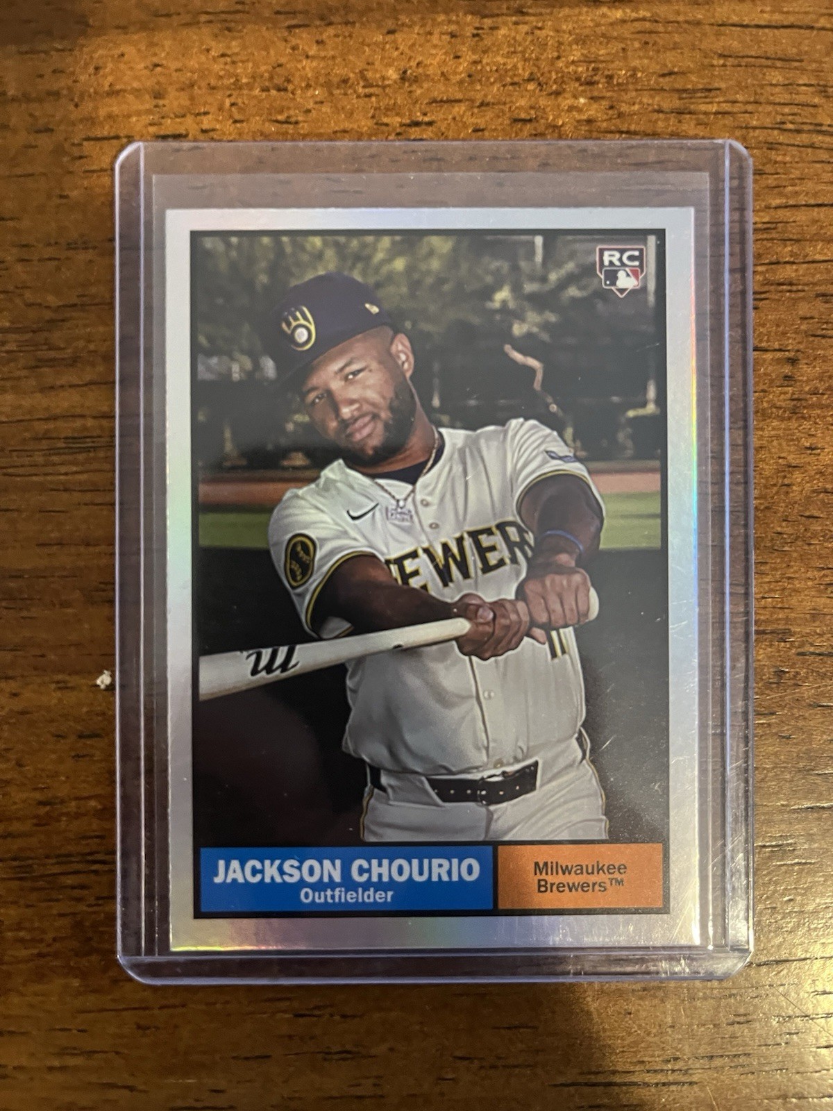 2024 Topps Archives - 1961 Topps Jackson Chourio #44 Rainbow Foilboard /199 (RC)