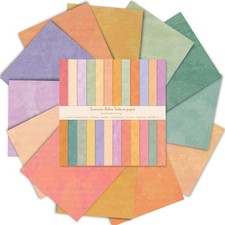 Scrapbook Paper 12x12 - 24 Sheets/24 Designs Double-Sided Textured Craft Pape...