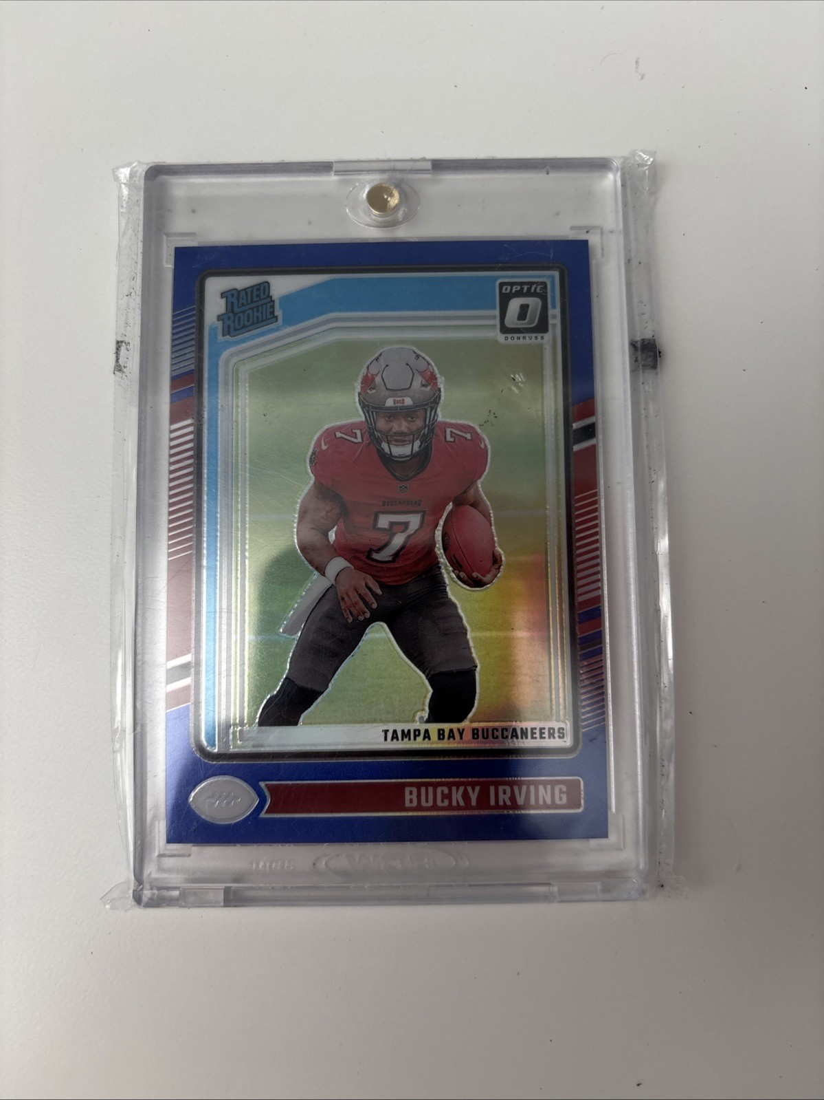 2024 Panini Donruss Optic Rated Rookie Bucky Irving #216 Blue Prizm /199 (RC)