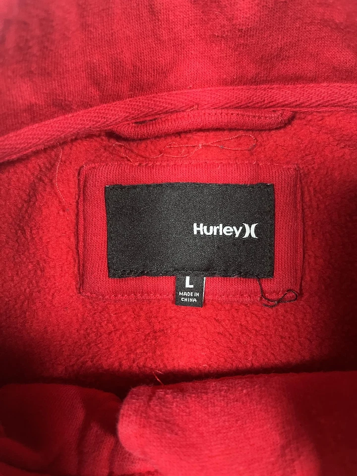 Chaqueta Hurley Mujer Grande Roja Doble Pecho Chaquetón Botón Bolsillos Frontales Abrigo Foto 3 de 4