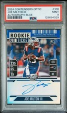 2024  CONTENDERS OPTIC #106 JOE MILTON III AUTOGRAPH-BLUE 39/75