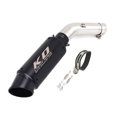 For Suzuki GSXR750 GSXR600 2011-2026 Exhaust System Mid Pipe 51mm Black Muffler
