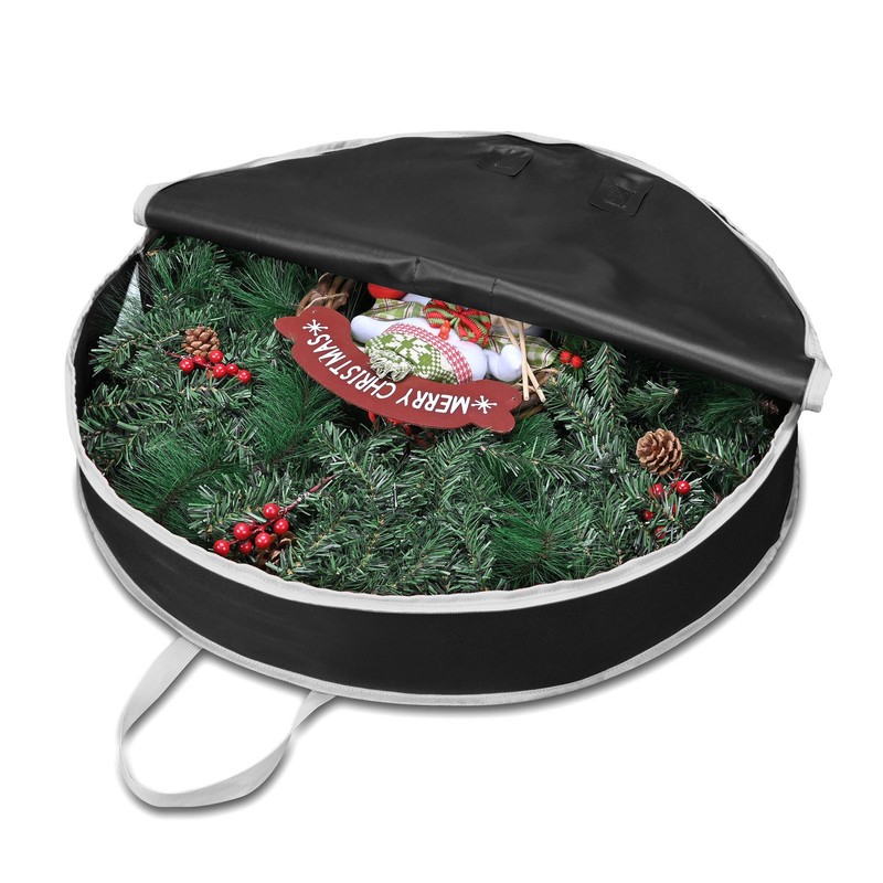 Apluschoice Christmas Wreath Storage Bag Zipper Garland Xmas Decoration 30"