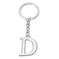 Initial Letter SchlüSselanhäNger, Buchstabe D SchlüSselanhäNger, Silber