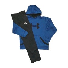 Under Armour Youth Medium Black Fleece Joggers  Teal Blue Hoodie Outfit