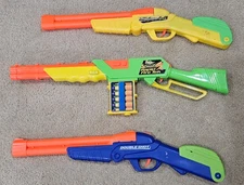 Set of 3 Buzz bee toy guns + Rare "Rapid Fire Tek" 