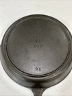 Lodge Cast Iron Skillet Frying Pan 8SK D-1, 10-1/2” Vintage 3 Notch RESTORED