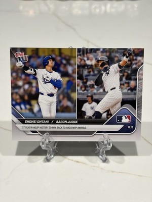 2025 Topps Now Shohei Ohtani Aaron Judge #OS-9 1st Duo With B2B MVP HOF MVP