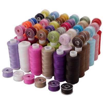 72Pcs 36 Colors Prewound Bobbins,36 Colors 400 Yards per Polyester Thread Spo...