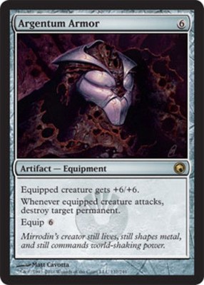 1x Argentum Armor Moderate Play MTG Magic - Kid Icarus -
