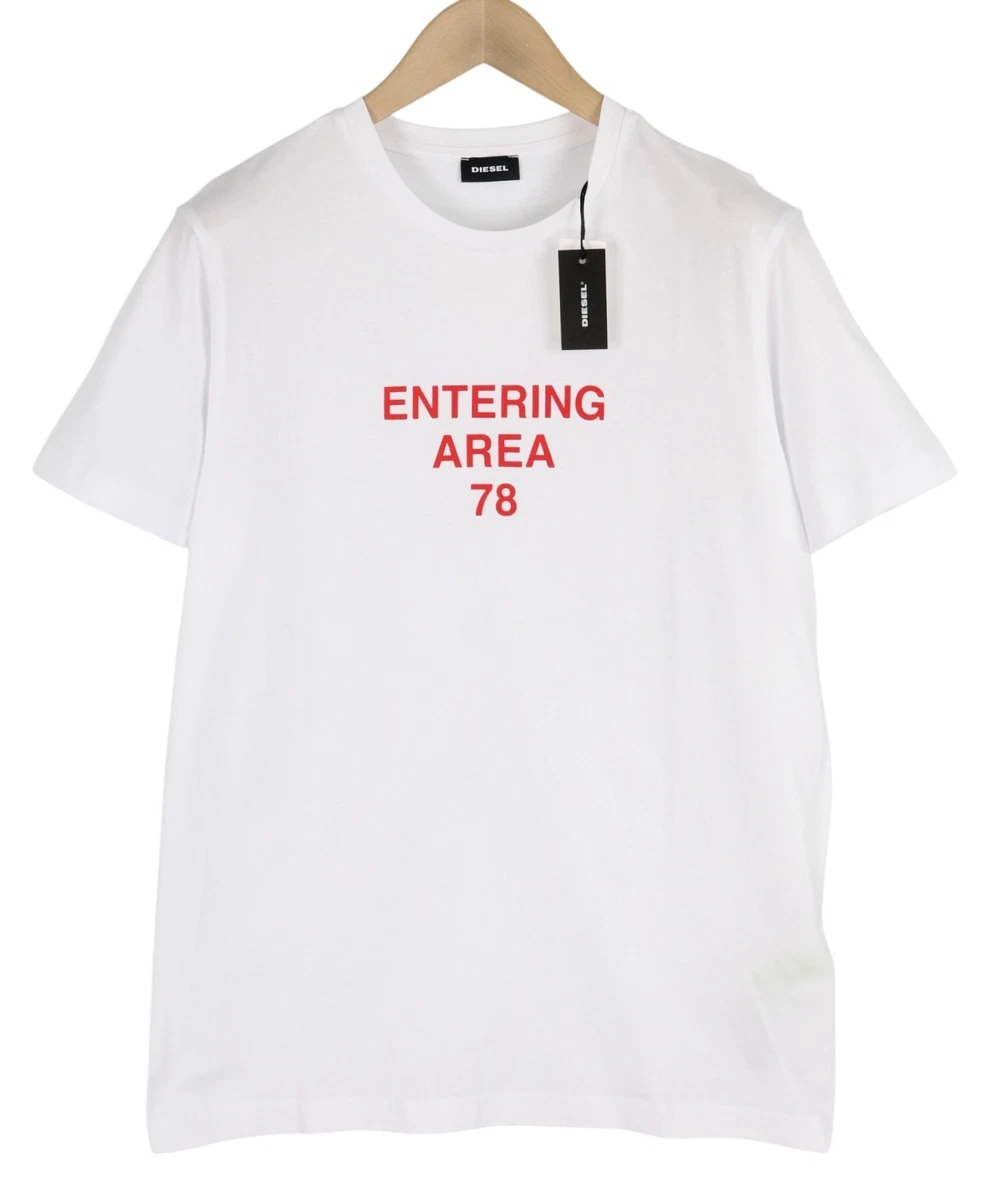 T-shirt Diesel Blanc Homme - Taille M, Occasion En Très Bon état