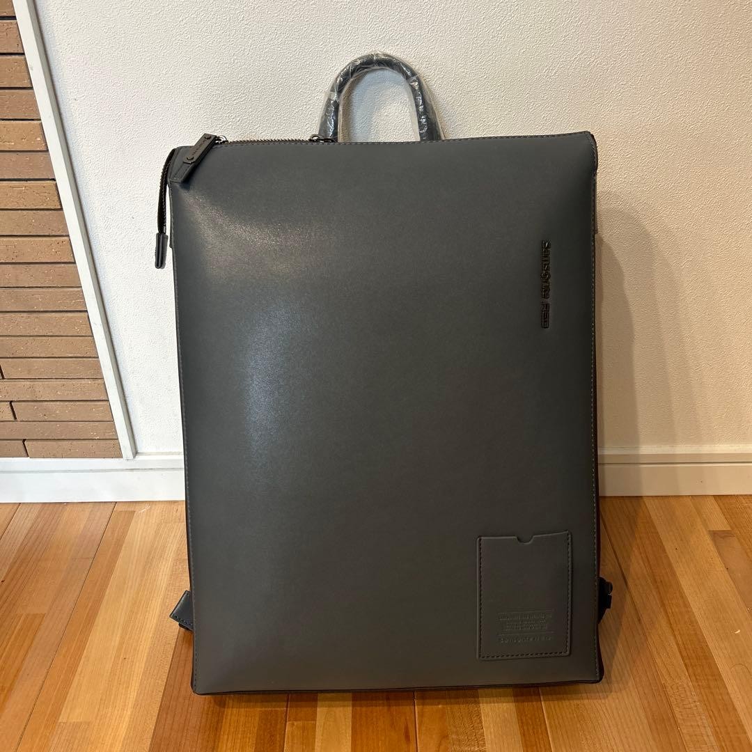Samsonite Red Axtone Backpack in Navy Leather Fro Men New with 
