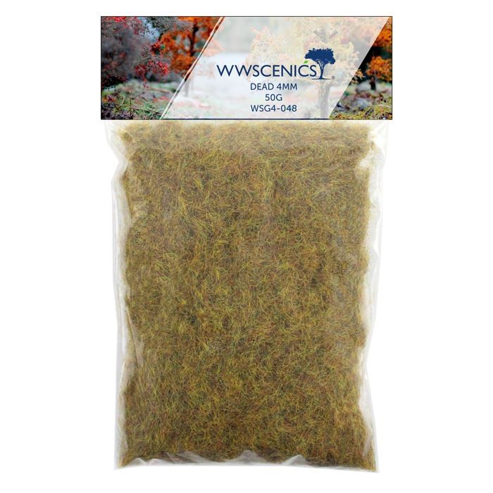 4mm Dead Static Grass 50g WWScenics WSG4-048