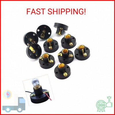 Luckycivia 25 Pack E10 Mini Bulb Holder DIY Physical Circuit Electrical Experime
