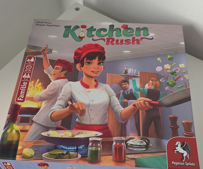 Pegasus Spiele Kitchen Rush Brettspiel 2019, Kooperativ, Strategie, Gastronomie