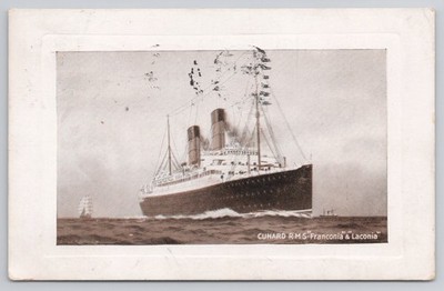 Cunard RMS Franconia Laconia Ship Postcard